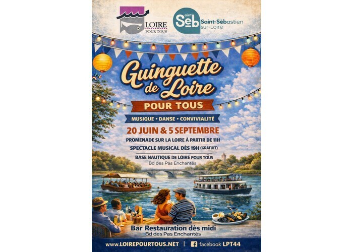 Guinguette de Loire Pour Tous Base Nautique de Loire Pour Tous Saint-Sébastien-sur-Loire