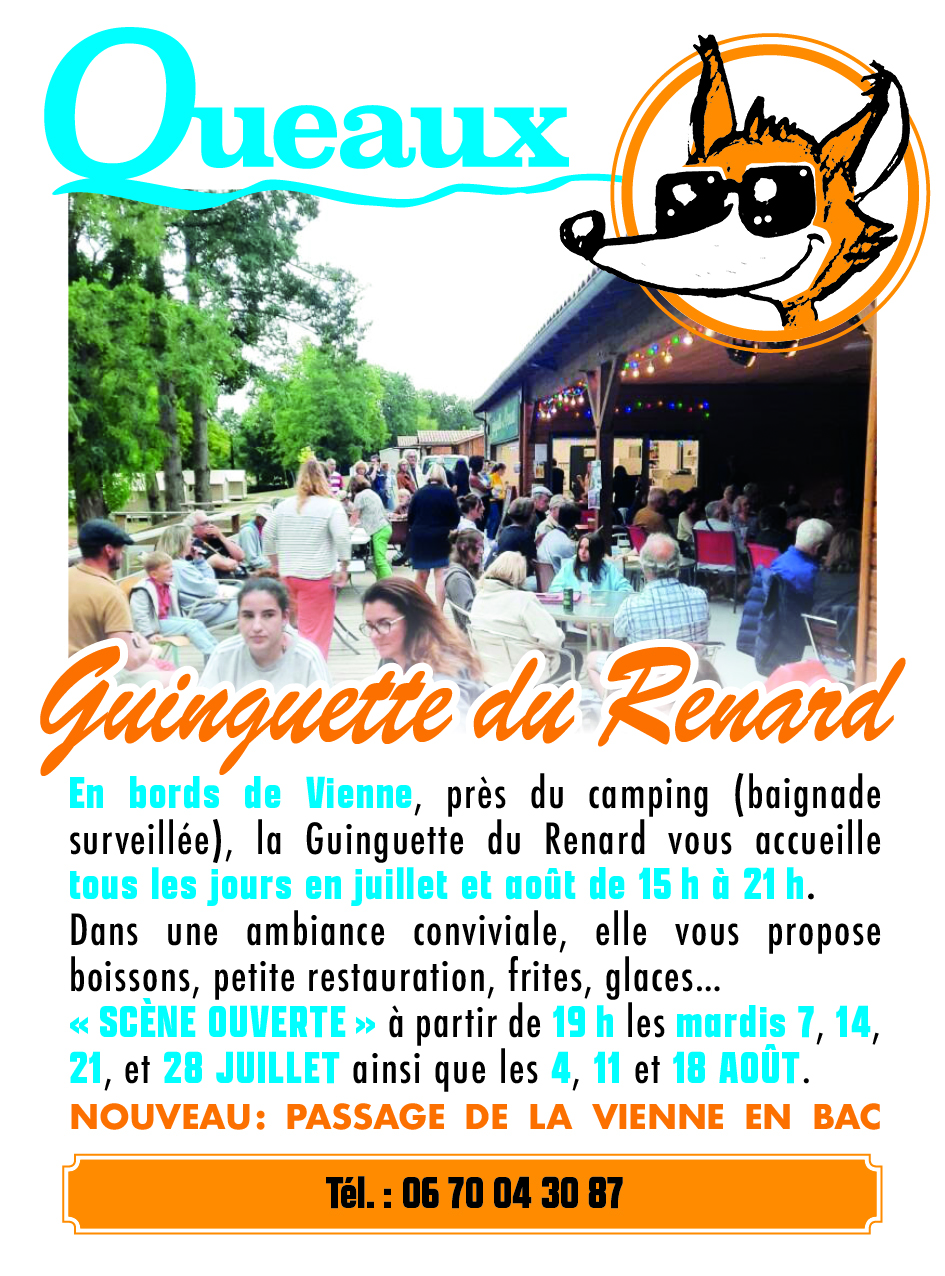 GUINGUETTE DU RENARD 3 bis Route de Moussac Queaux 2026-06-06