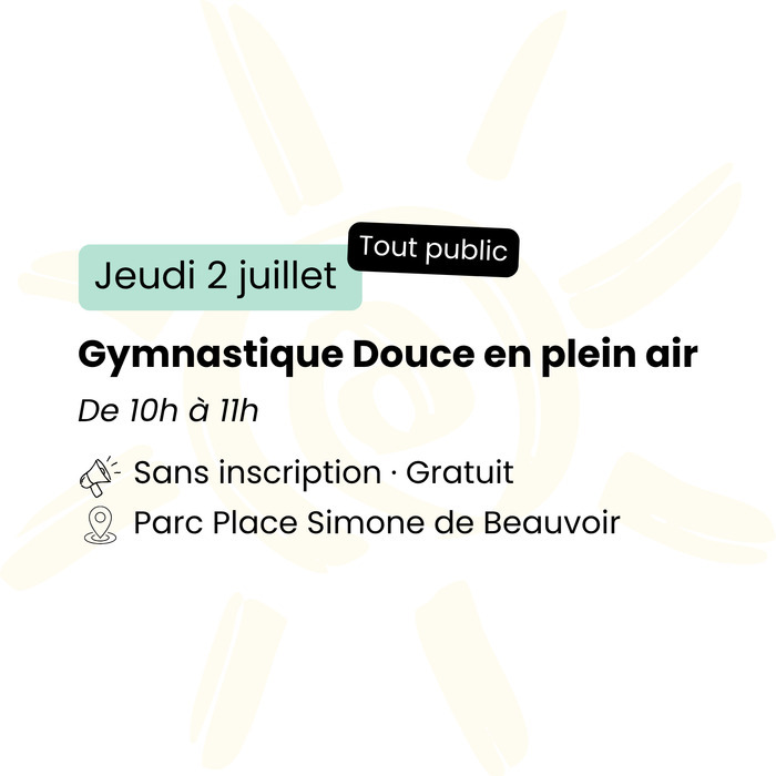 Gymnastique Douce en plein air, Place Simone de Beauvoir, Rennes