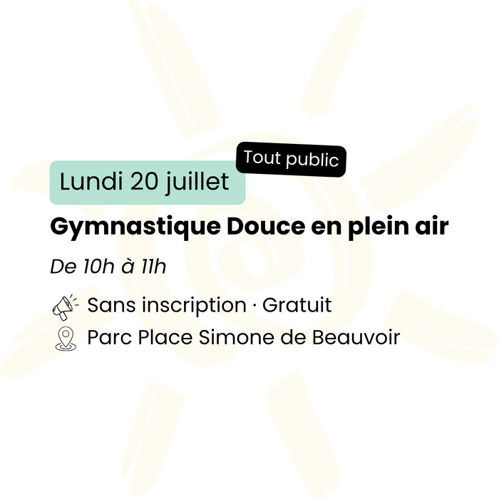 Gymnastique Douce en plein air, Place Simone de Beauvoir, Rennes