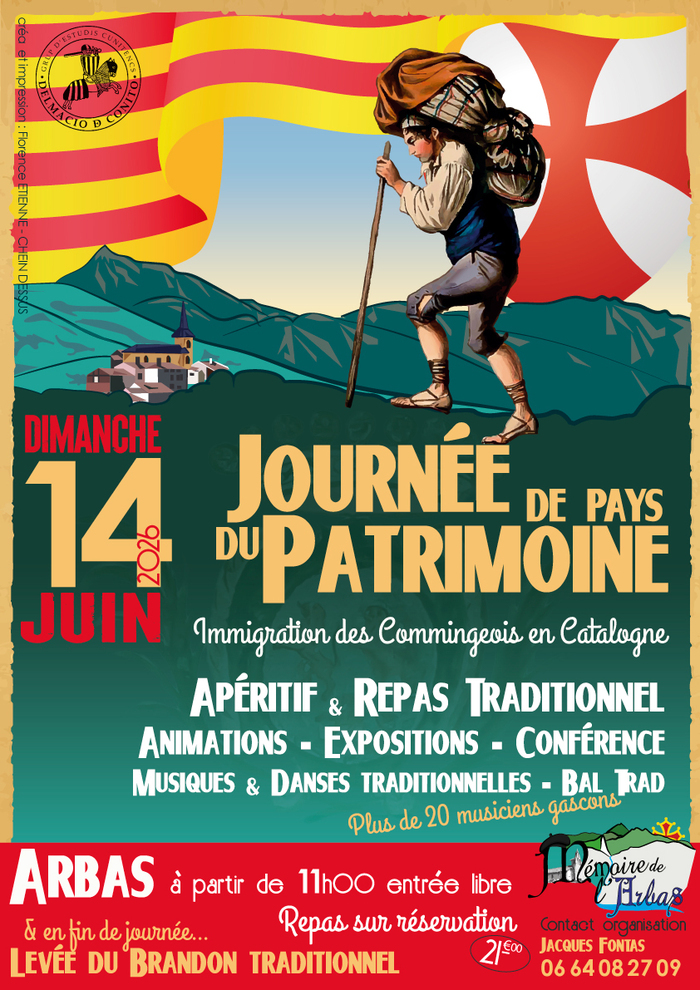 Immigration des Commingeois en Catalogne espagnole dimanche 14 juin 2026, Place de la mairie Arbas, Arbas