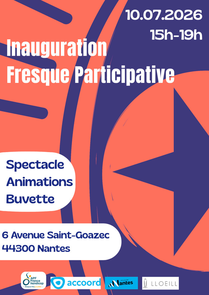 Inauguration fresque participative, Foyer de vie Les Magnolais, Nantes