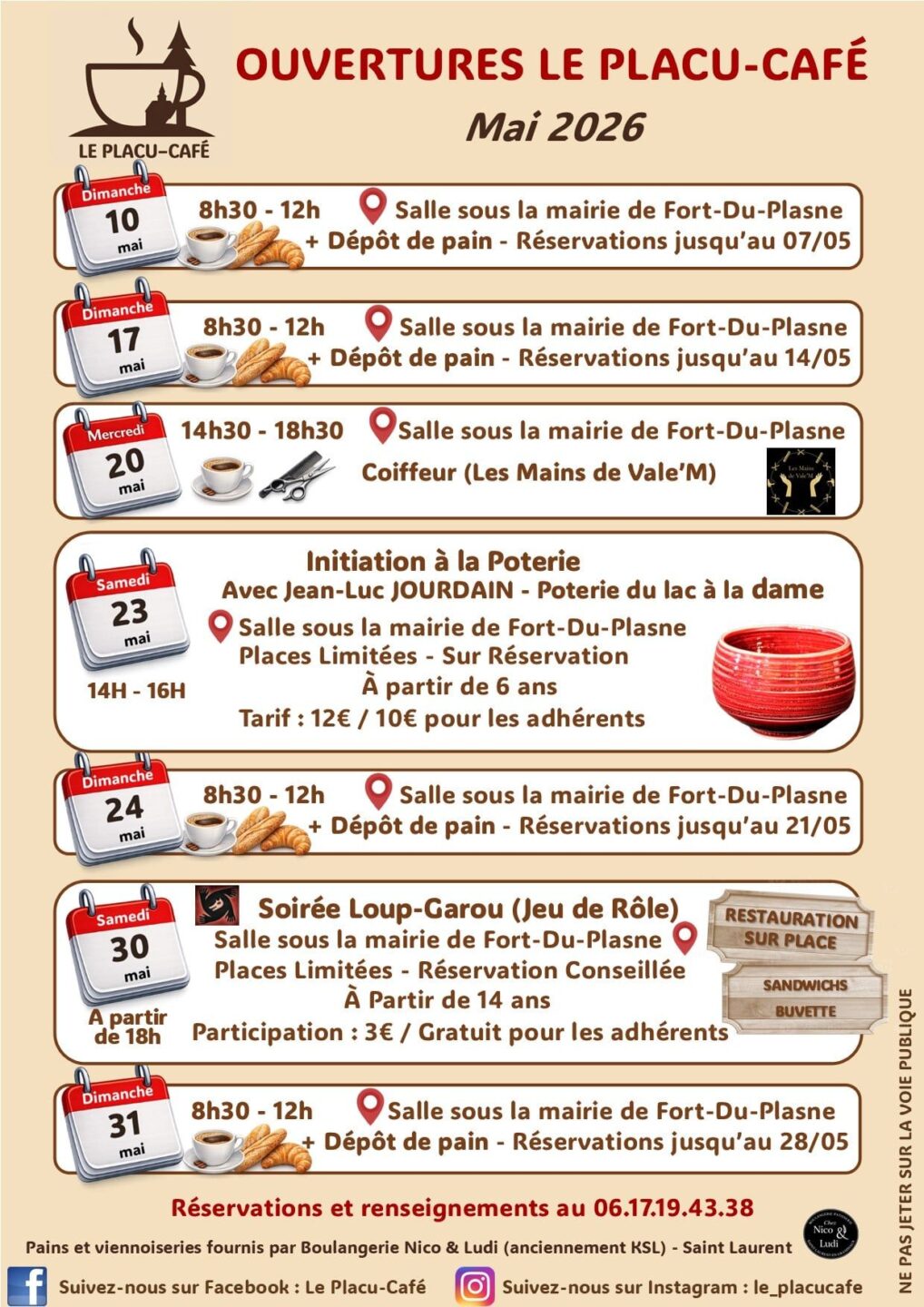 Initiation à la poterie avec Jean-Luc Jourdain.  Fort-du-Plasne