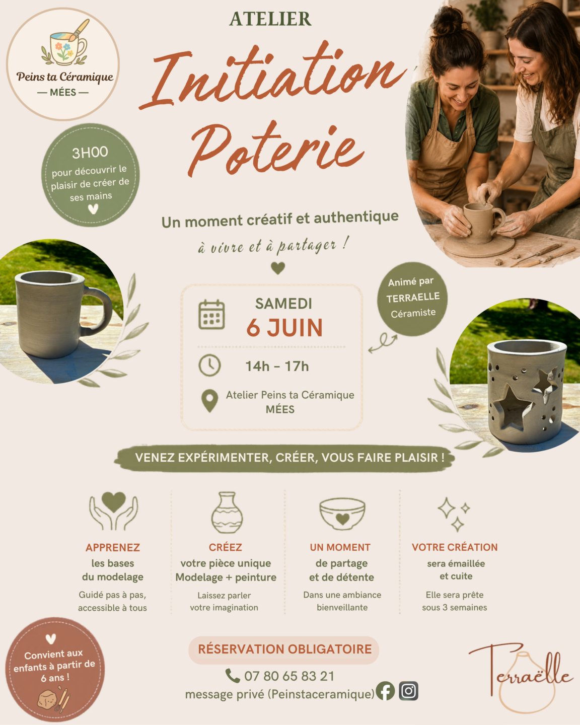 Initiation poterie Mées