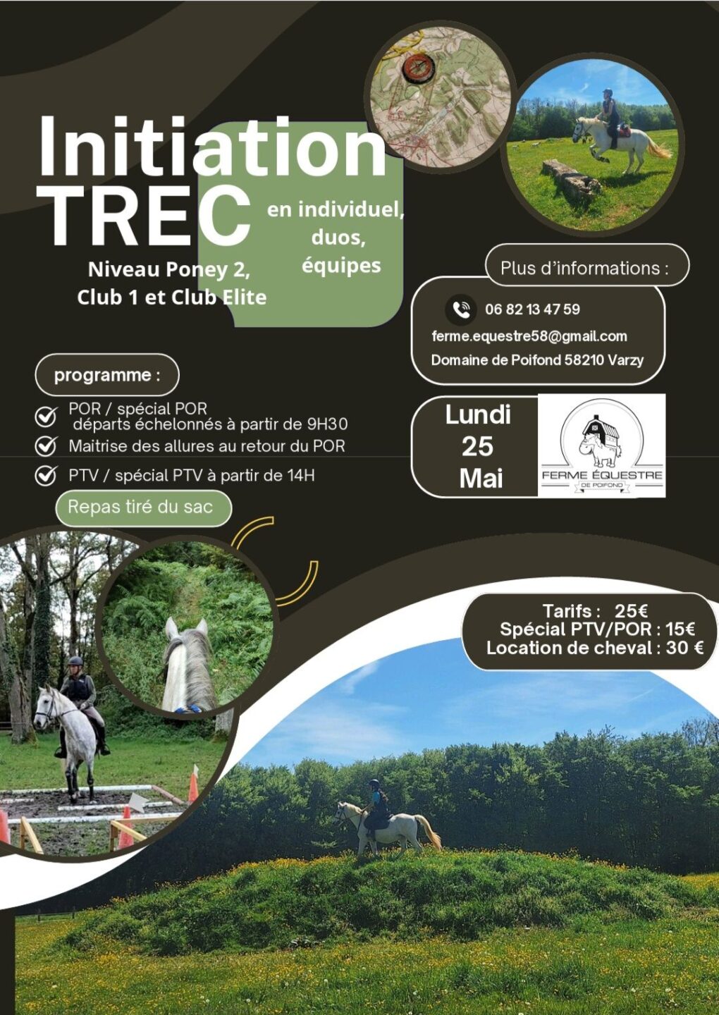 Initiation TREC Ferme équestre de Poifond Lieu-dit Poifond Varzy