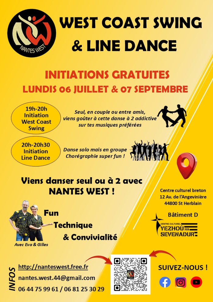 Initiations West Coast Swing & Line Dance Centre Culturel Breton Yezhoù ha Sevenadur