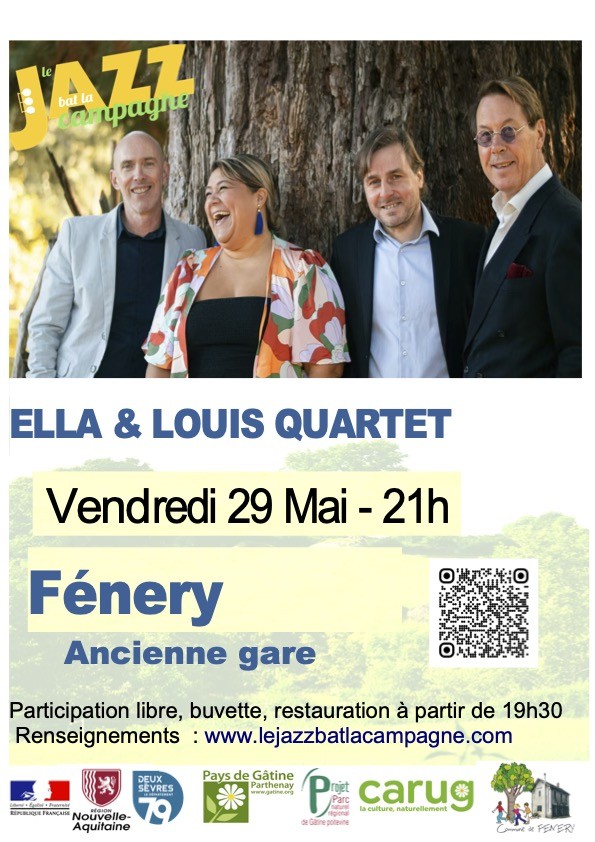Jazz bat la campagne Ella et Louis Quartet Ancienne gare Fénery 2026-05-29