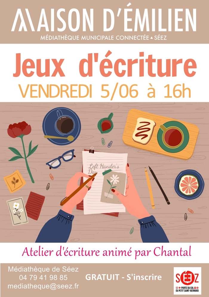 JOUEZ AVEC LES MOTS, Maison d’Emilien – Médiathèque de Séez, Séez