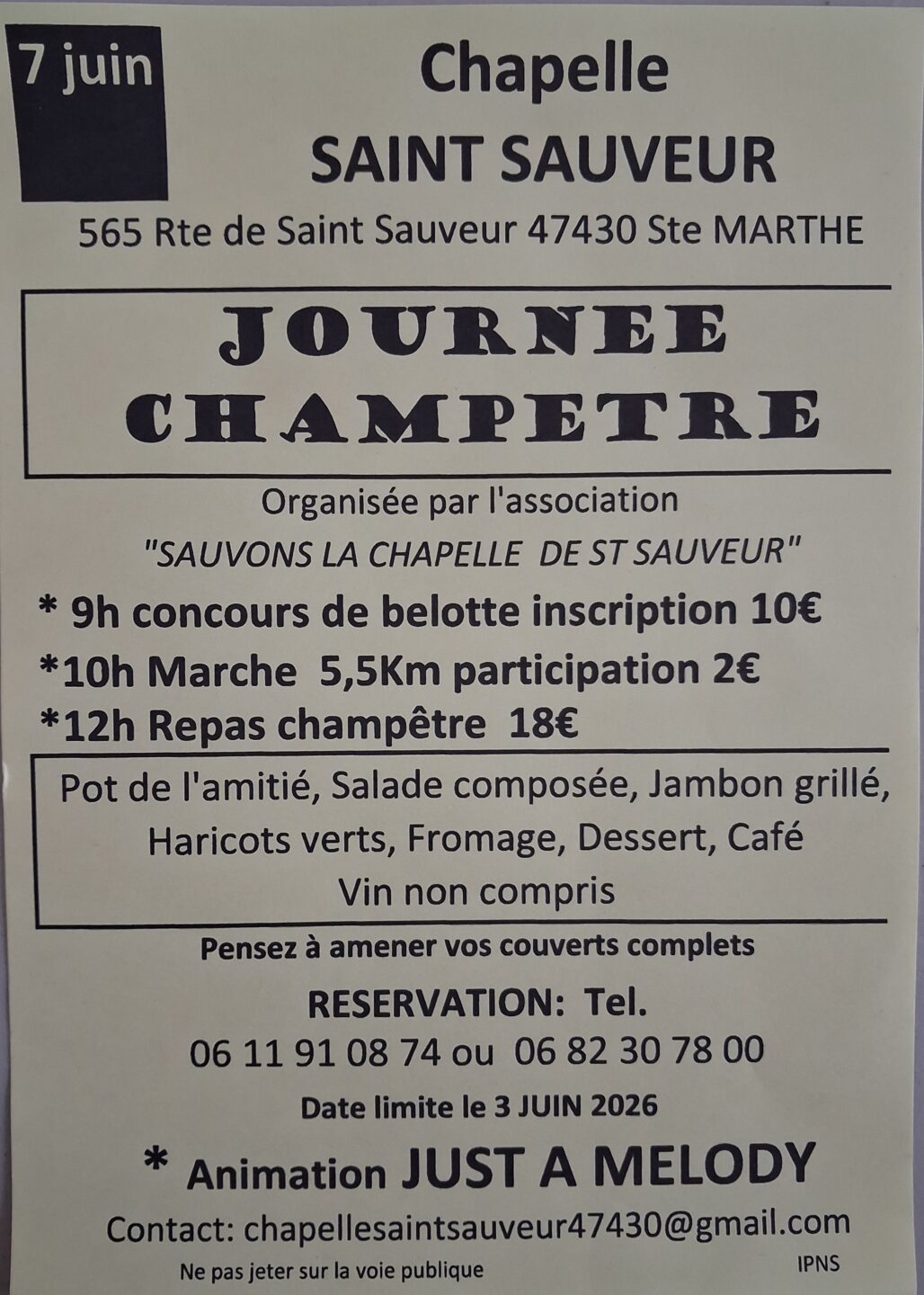 Journée champêtre Sainte-Marthe