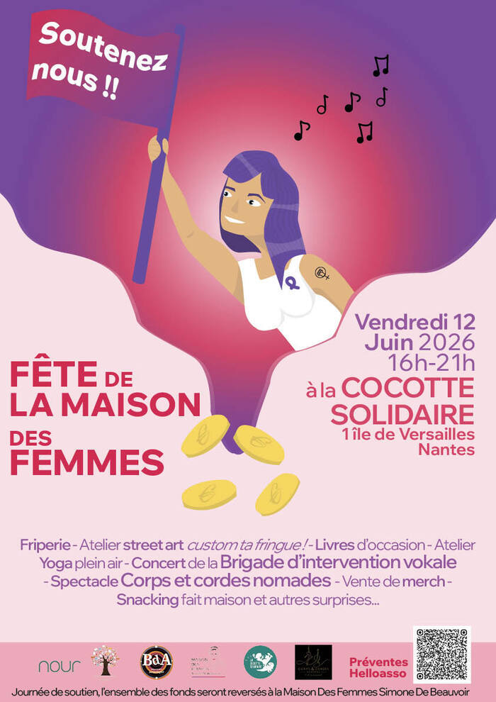 Journée de soutien Maison Des Femmes La Cocotte Solidaire Nantes