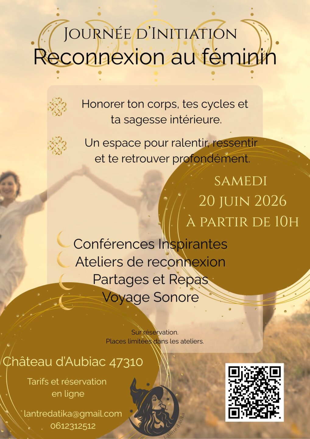 Journée d’Initiation Reconnexion au féminin Château d’Aubiac Aubiac 2026-06-20