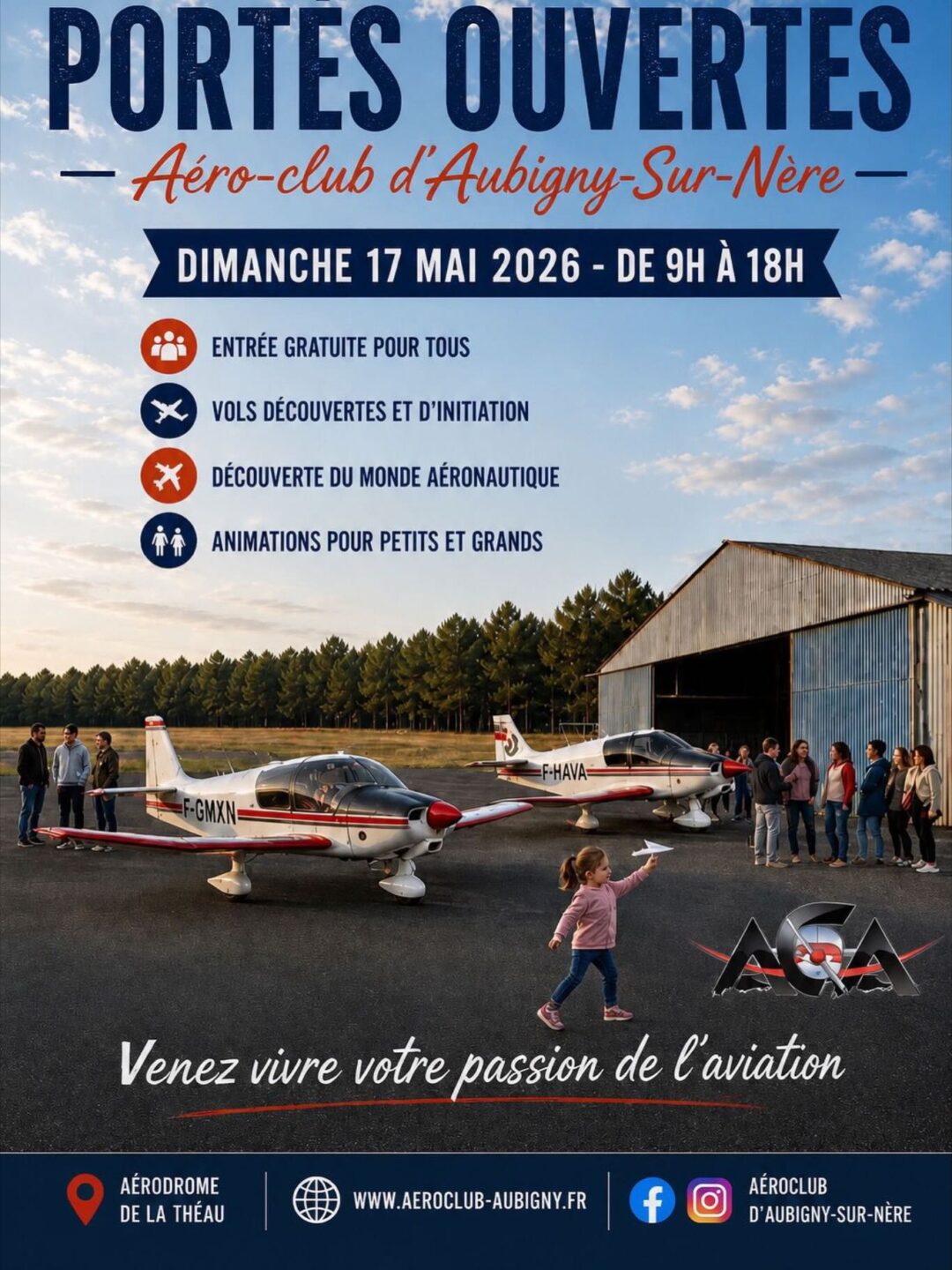 Journée Portes Ouvertes de l’Aéroclub d’Aubigny Aubigny-sur-Nère