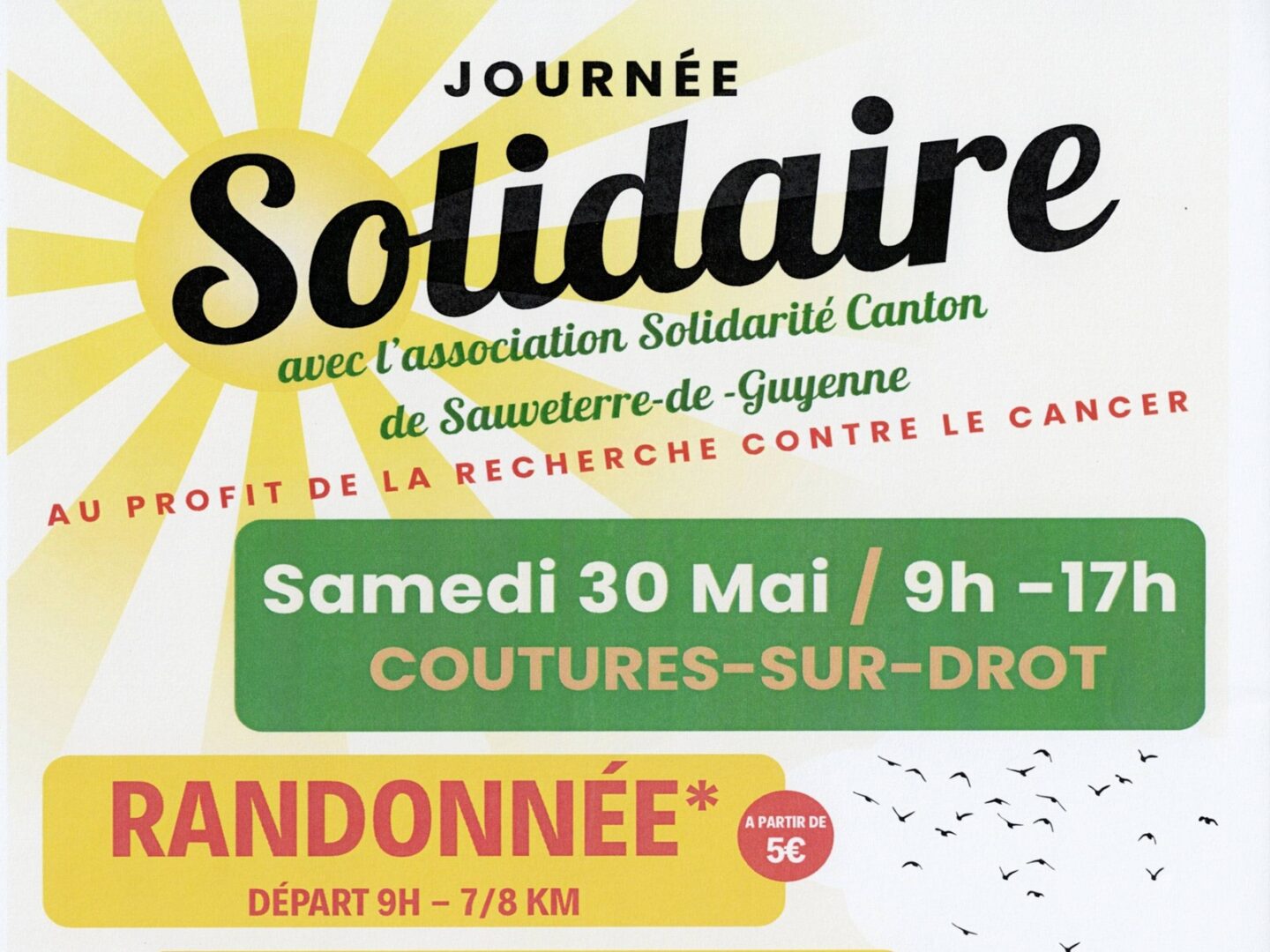 Journée solidaire au profit de la recherche contre le cancer Chez Rose La Grange de Mamie Coutures