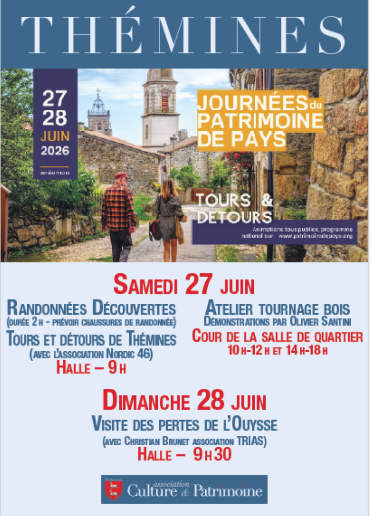 Journées du Petit Patrimoine de Pays à Thémines Thémines