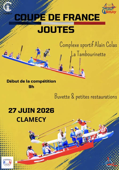Joutes Coupe de France Complexe sportif Alain Colas Clamecy 2026-06-27