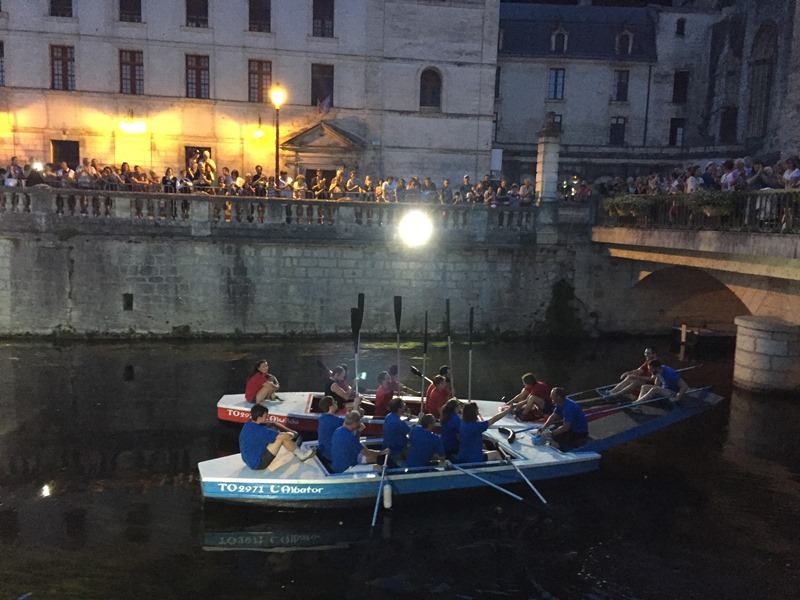 Joutes nautiques Parvis de l’Abbaye Brantôme en Périgord