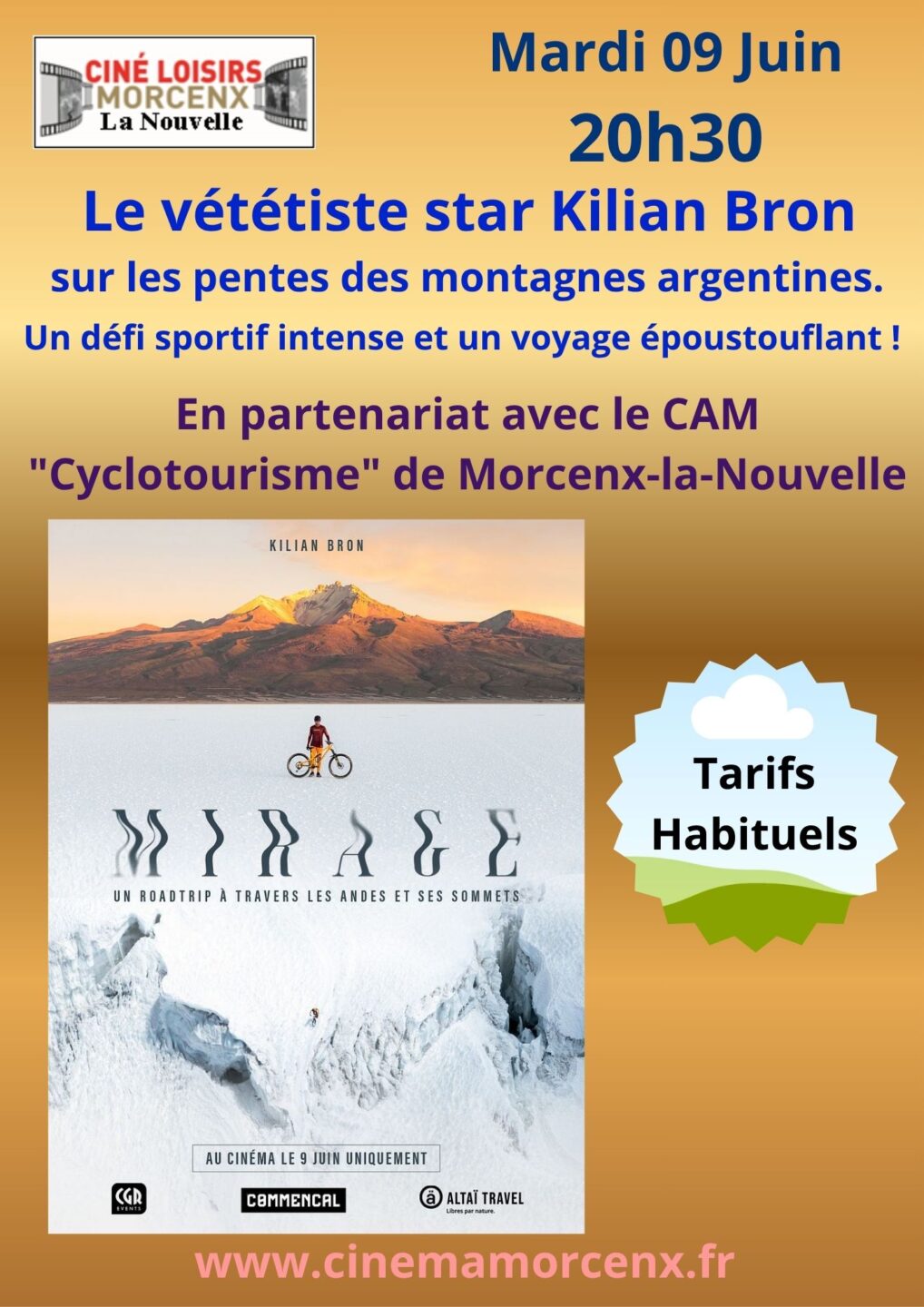 Kilian Bron Mirage Cinéma Place Léo Bouyssou Morcenx-la-Nouvelle 2026-06-09