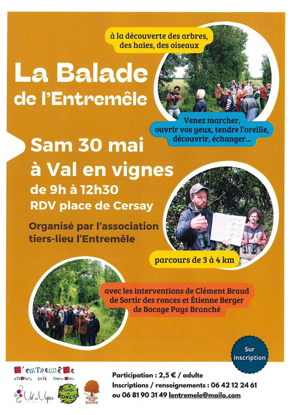 La balade de l&rsquo;Entremêle Salle de l&rsquo;Entremêle Val en Vignes