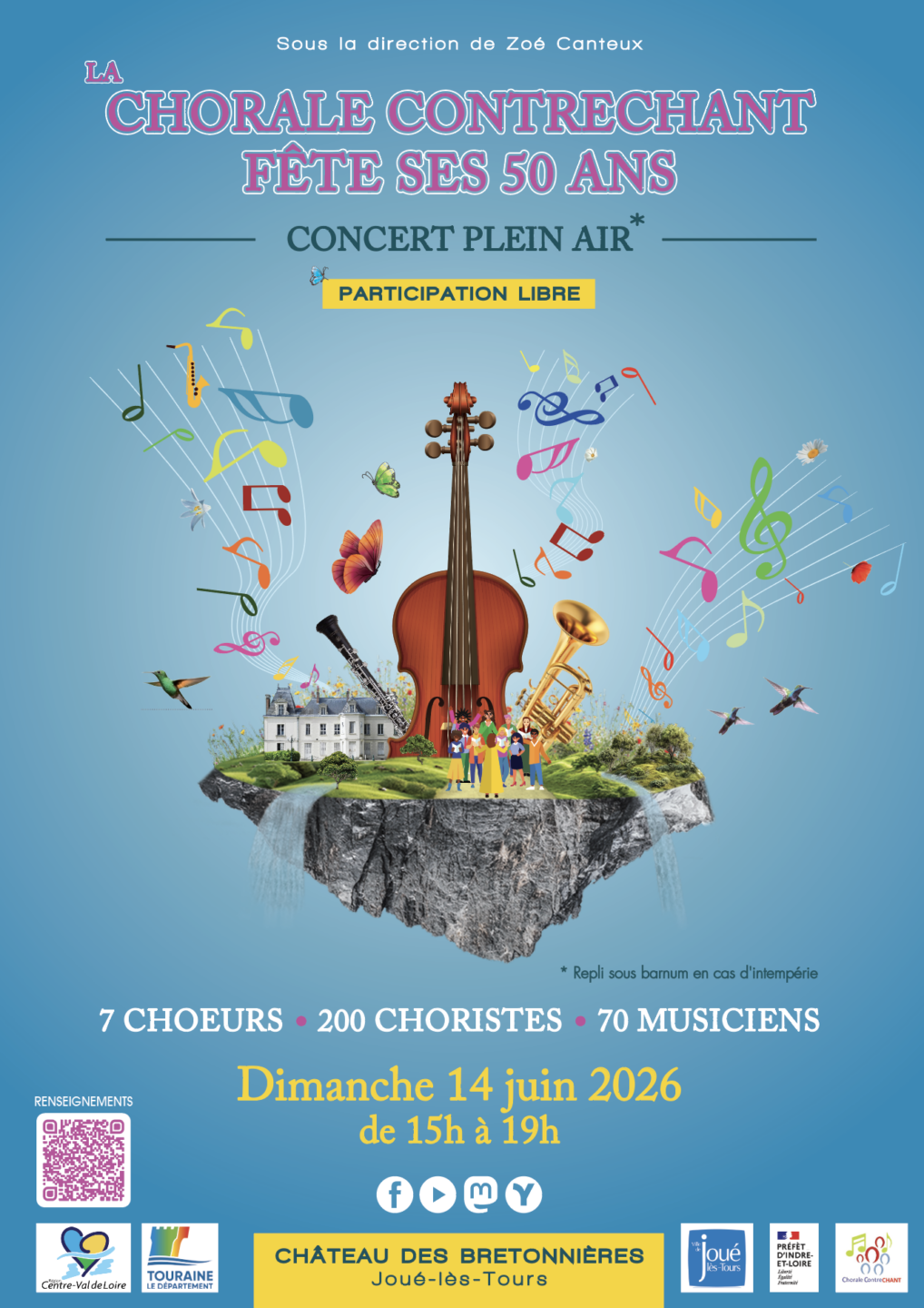 La Chorale Contrechant fête ses 50 ans Joué-lès-Tours