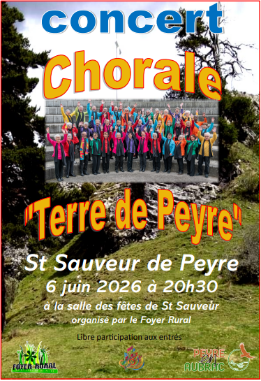LA CHORALE TERRE DE PEYRE  Peyre en Aubrac 2026-06-06