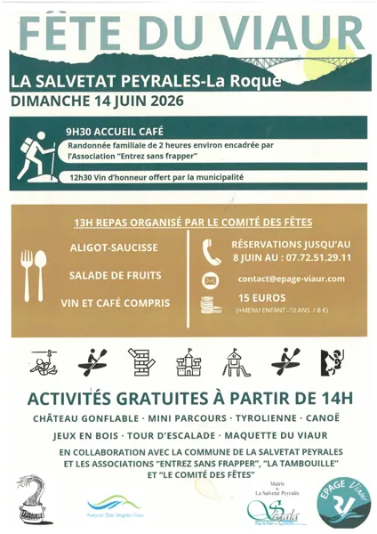 La fête du Viaur aire de La Roque La Salvetat-Peyralès 2026-06-14