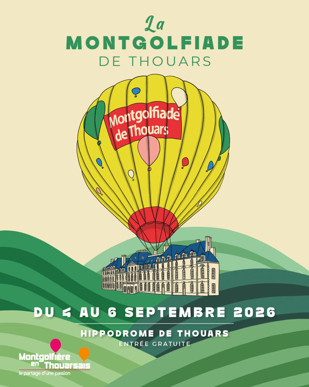 La Montgolfiade de Thouars Sur l&rsquo;hippodrome de Villeneuve Sainte-Verge