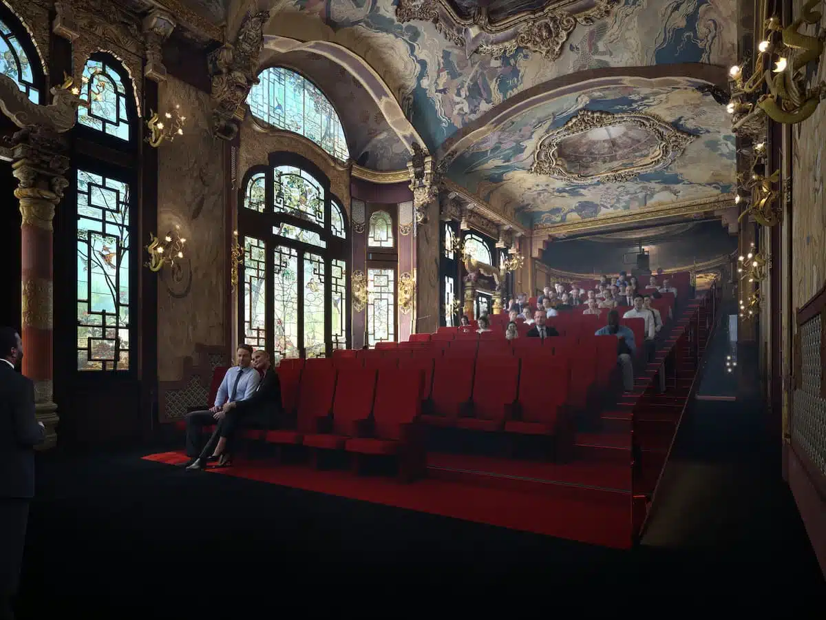 Future salle de projection du cinéma La Pagode à Paris