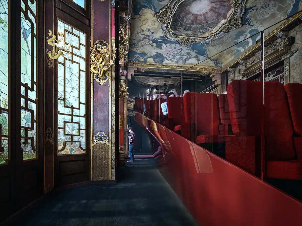 Image de synthèse du futur cinéma La Pagode