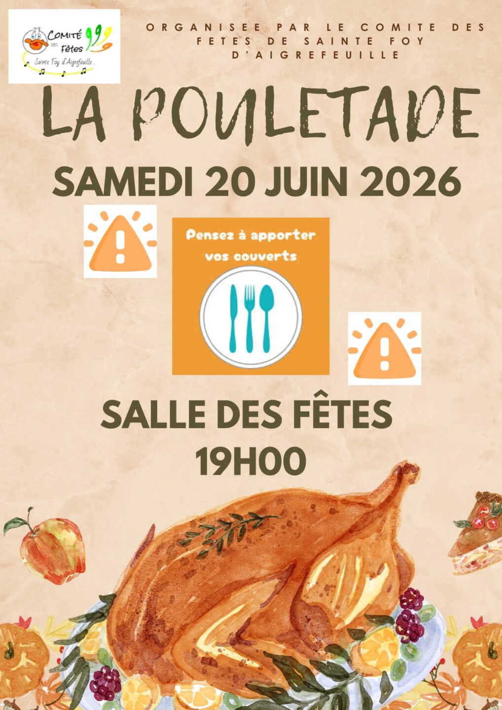 LA POULETADE Place François Mitterand Sainte-Foy-d'Aigrefeuille 2026-06-20