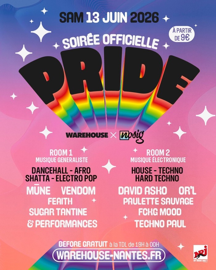 La Pride 2026 au Warehouse Warehouse Nantes