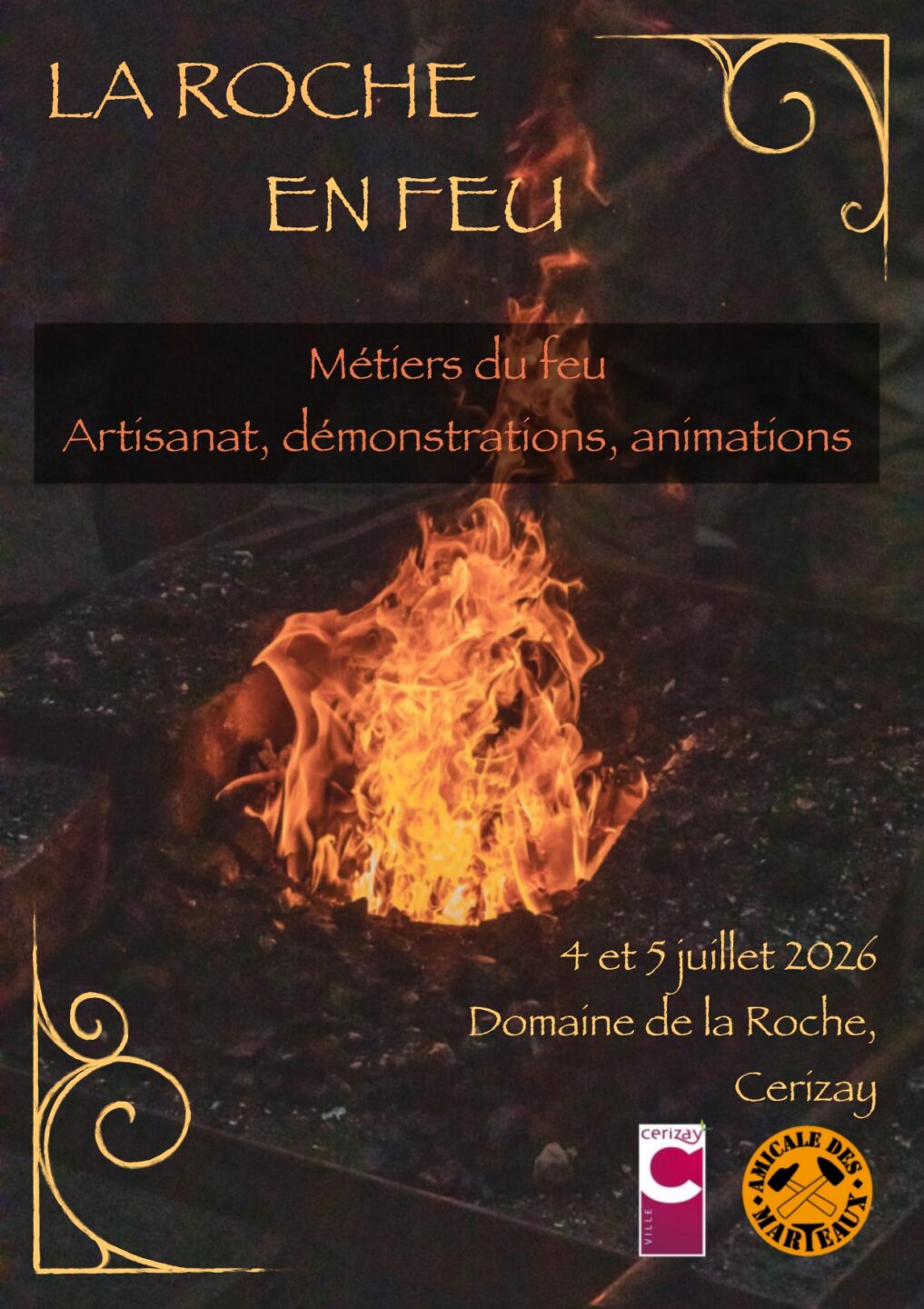 La Roche en feu Lieu-dit La Roche Cerizay