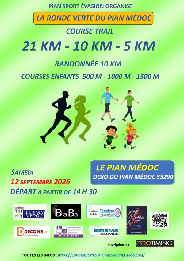 La Ronde Verte Allée Grammont Le Pian-Médoc 2026-09-12