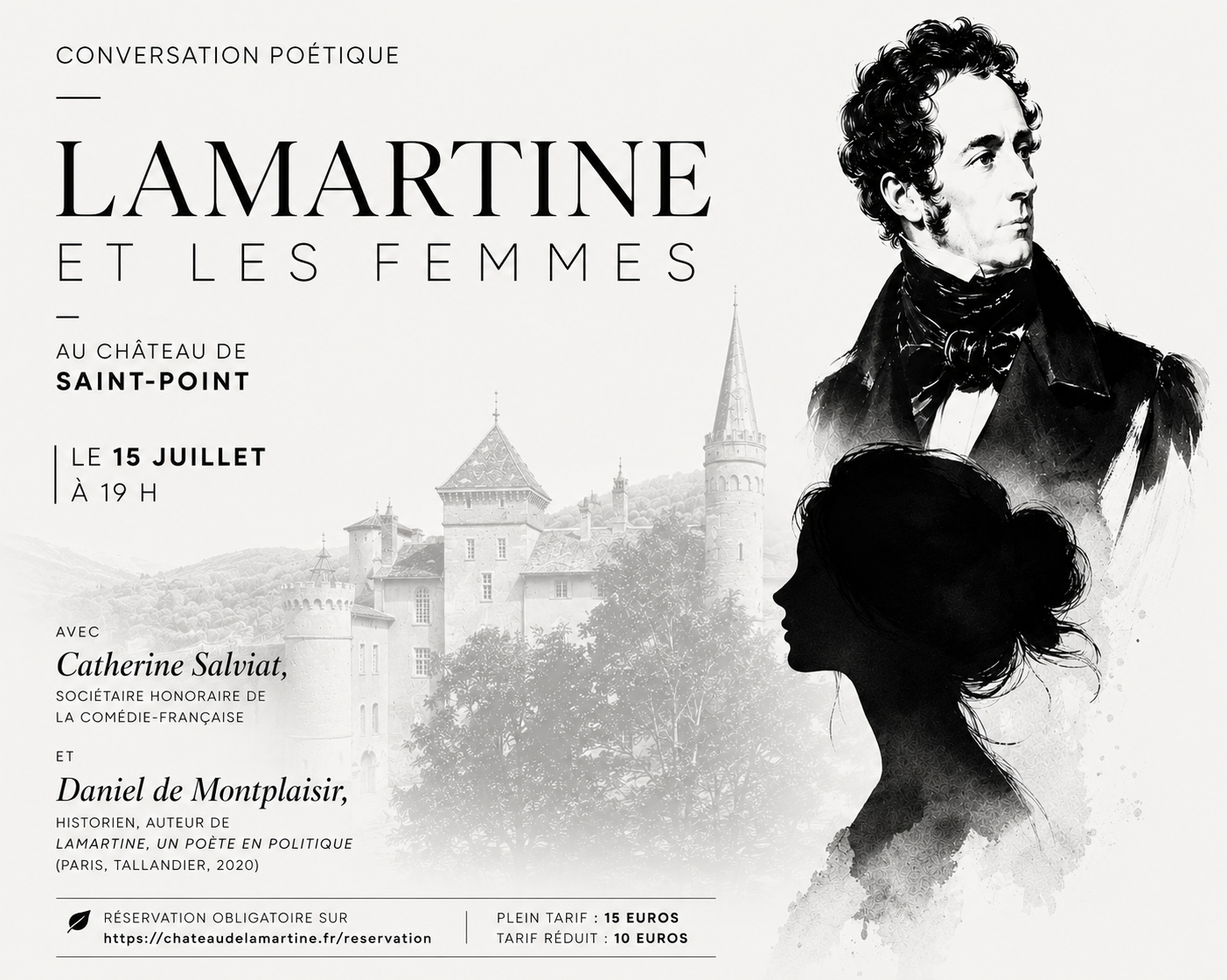 Lamartine et les femmes Conversation poétique Château de Saint-Point Saint-Point 2026-07-15