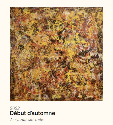 Peinture abstraite de Laurent Fabius