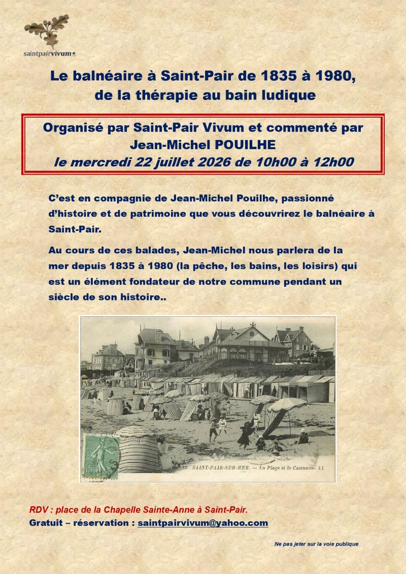 Le balnéaire à Saint-Pair de 1835 à 1980 Rue de la Chapelle Sainte-Anne Saint-Pair-sur-Mer