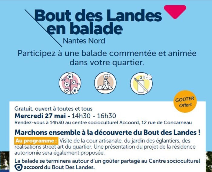 Le Bout-des-Landes en balade Centre socioculturel Bout-des-Landes Bruyères – Accoord Nantes
