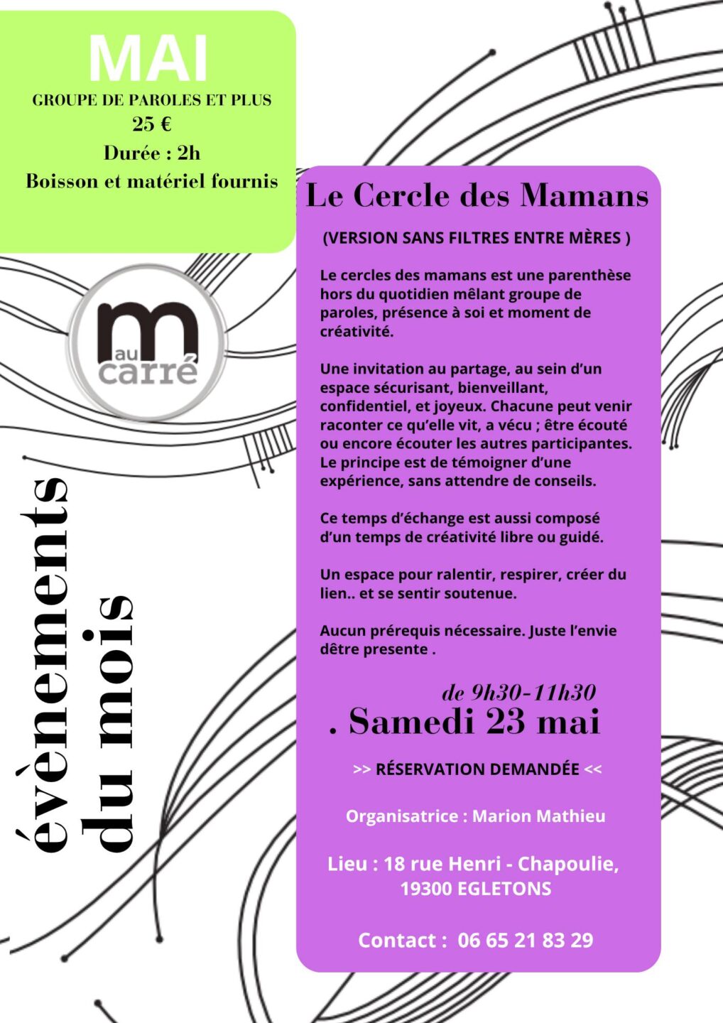Le cercle des mamans  Égletons
