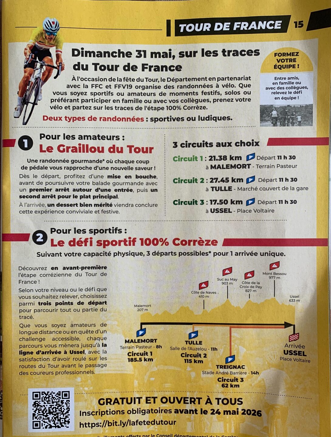 Le défi sportif 100% Corrèze  Treignac