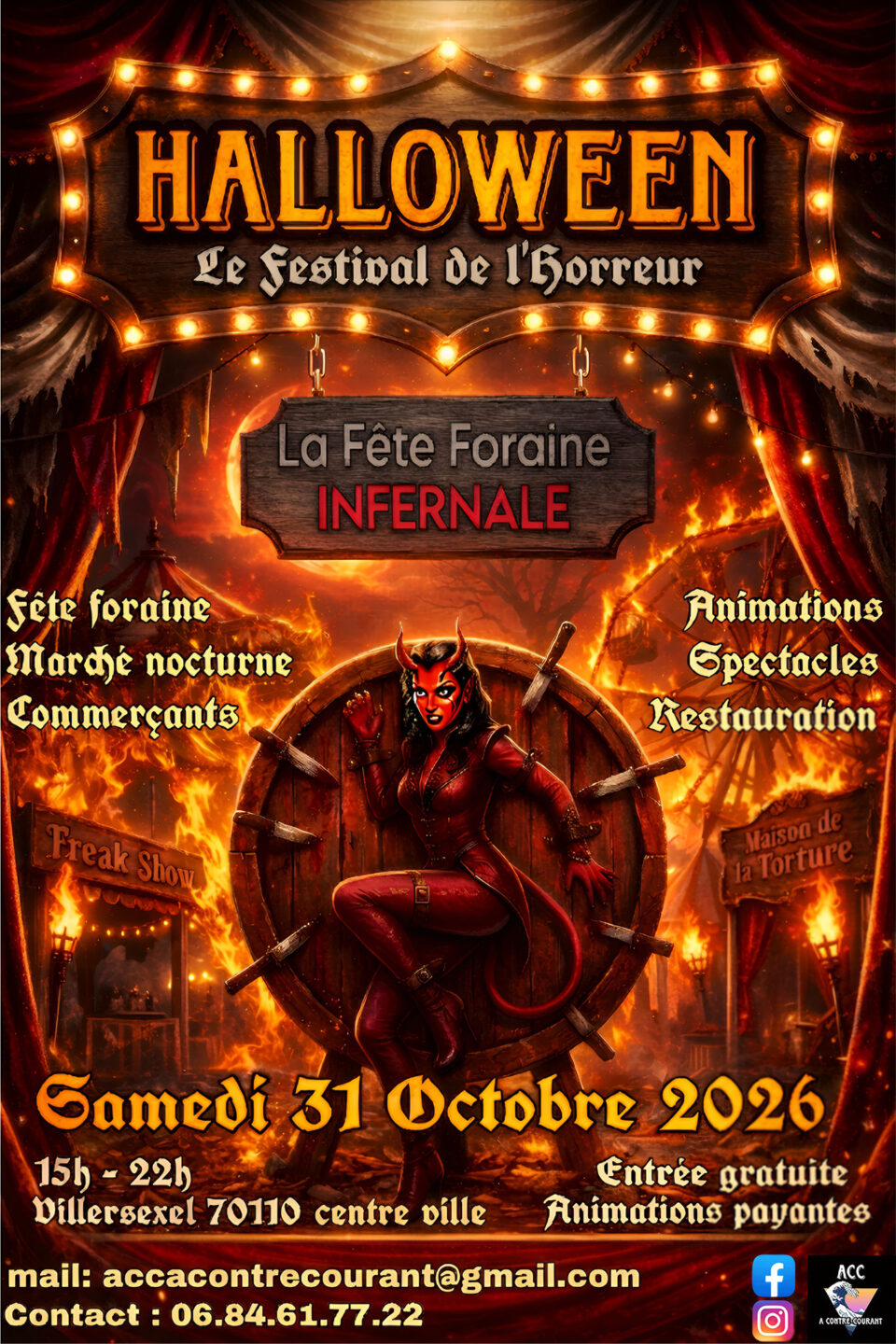 Le festival de l'horreur Place de la Mairie Villersexel 2026-10-31