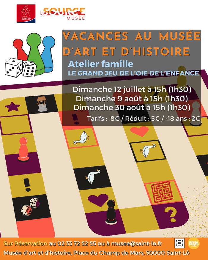 Le Grand jeu de l’oie de l’enfance, Musée d’art et d’histoire – La Source, Saint-Lô