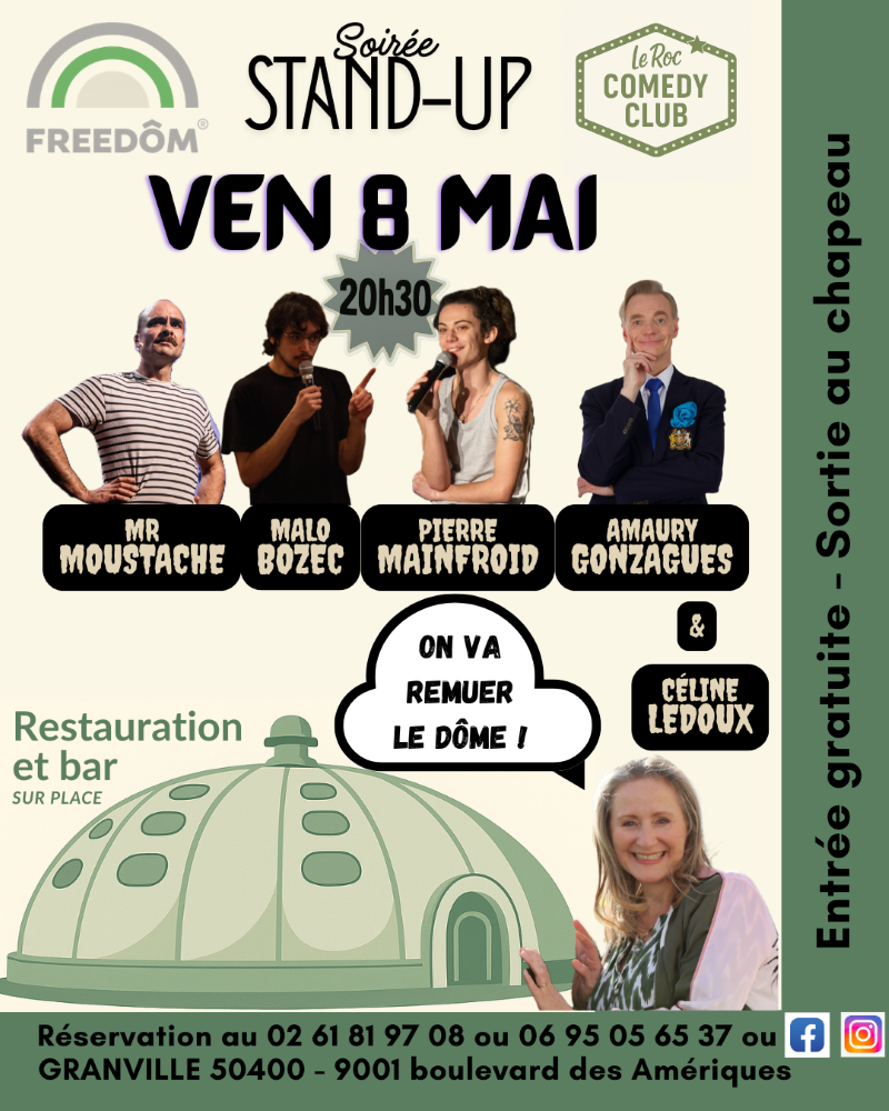 Le Roc Comedy Club au Freedôm Freedom Granville