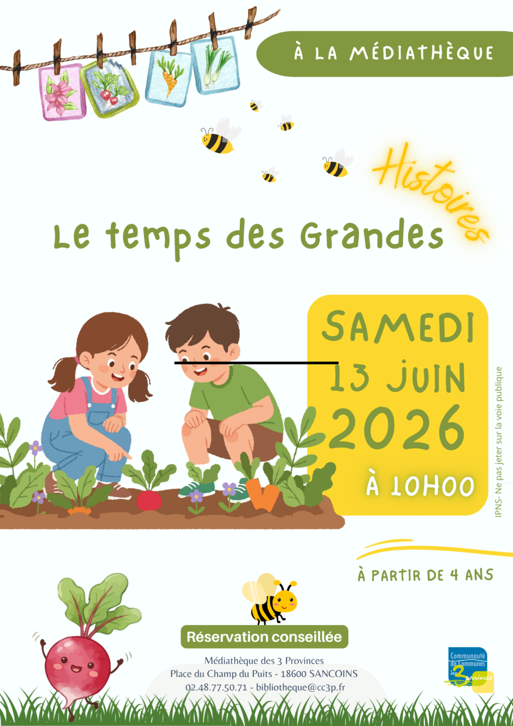 Le temps des Grandes histoires Place du Champ du Puits Sancoins 2026-06-13