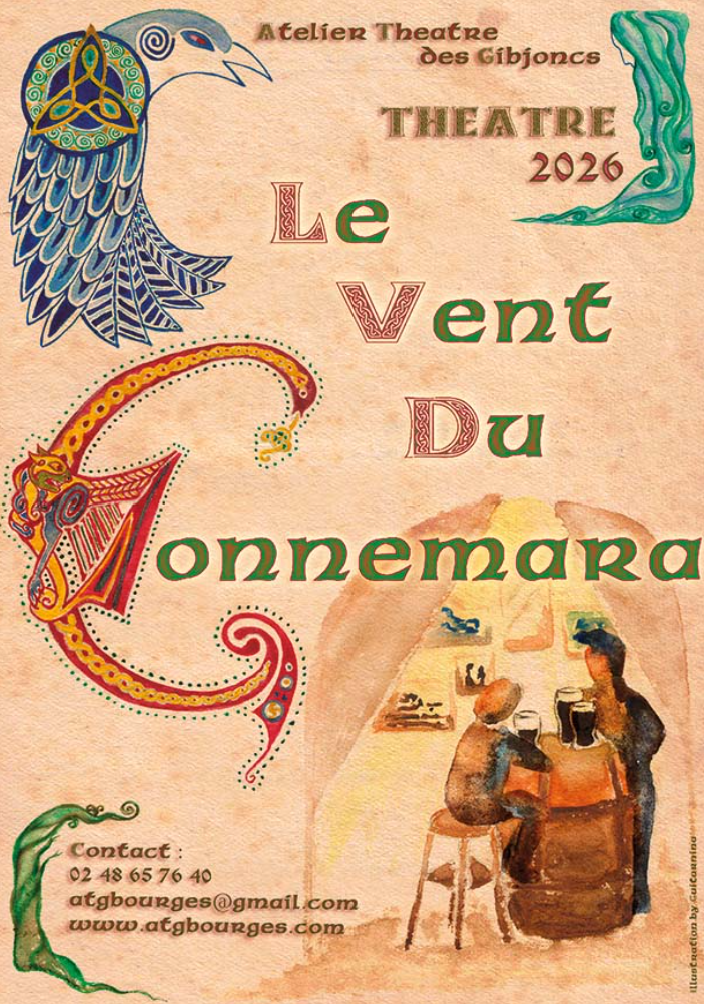 Le Vent du Connemara par l'Atelier Théâtre des Gibjoncs Rue Saint-Firmin Brécy 2026-06-06