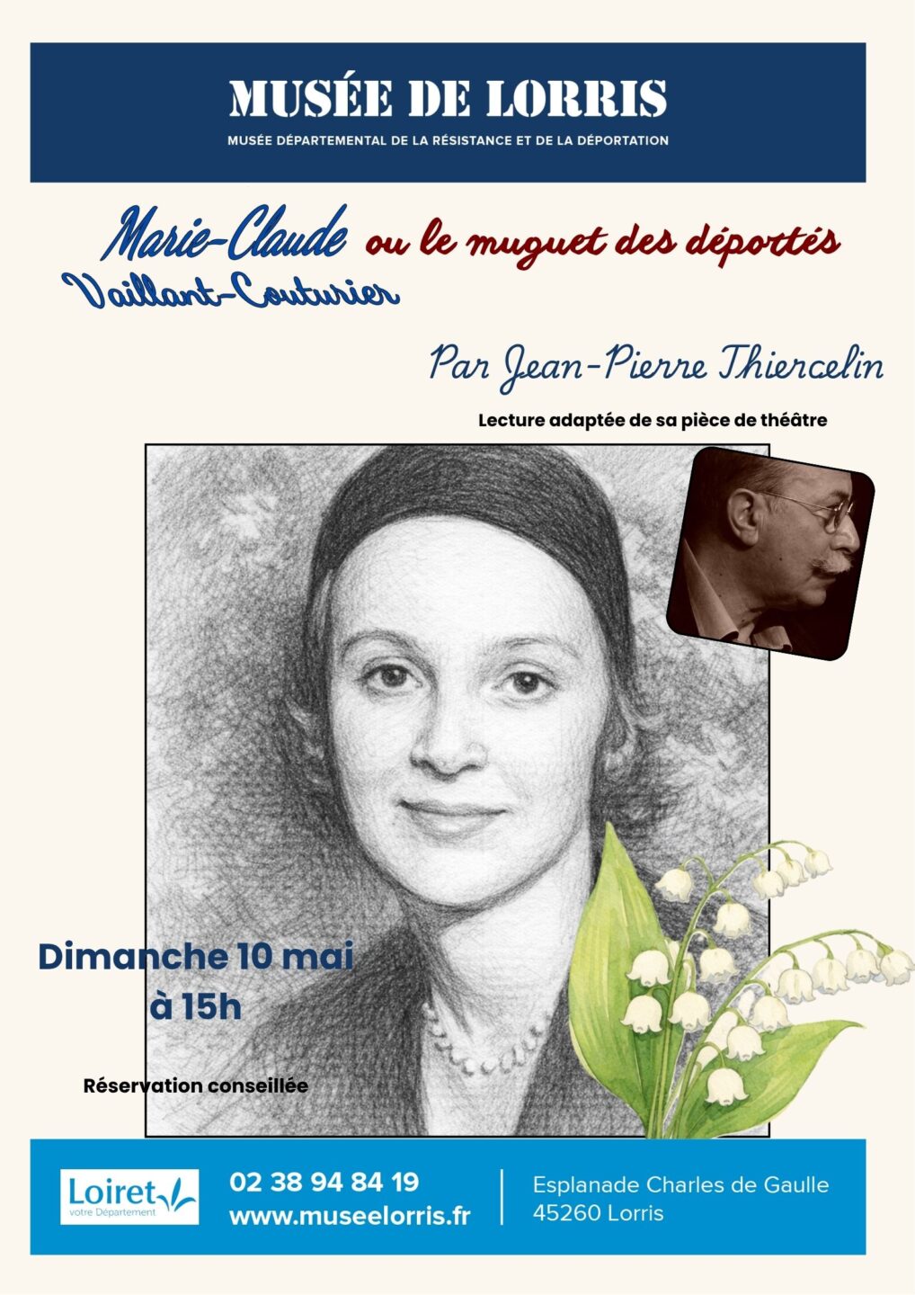 Lecture Marie Claude Vaillant Couturier ou le muguet des déportés  Lorris