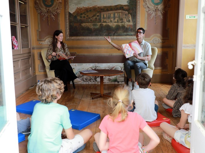 Lecture mise en scène Manel et Chico découvrent le théâtre romain Museu de Lisboa - Teatro Romano Lisbon