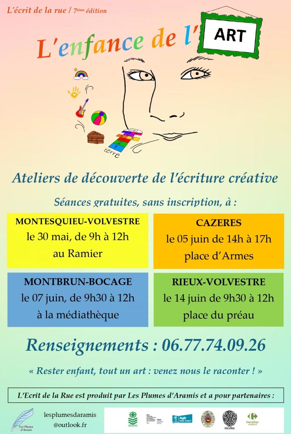 L'ENFANCE DE L'ART AU RAMIER Montesquieu-Volvestre 2026-05-30