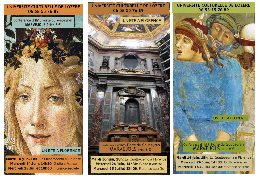LES CONFÉRENCES DE LA PORTE FLORENCE SECRÈTE Porte du Soubeyran Marvejols 2026-07-15