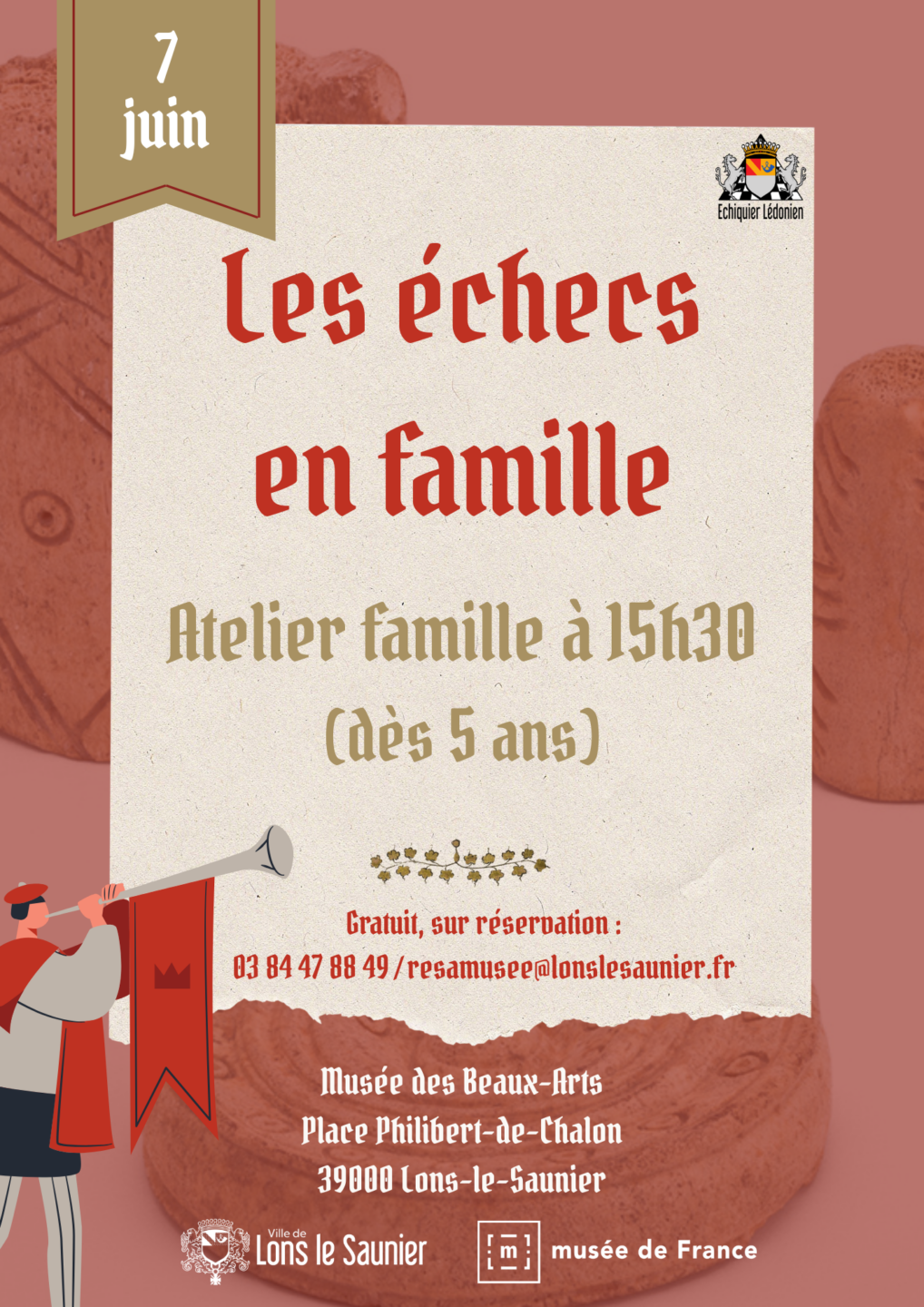 Les échecs en famille Musée des Beaux-Arts Lons-le-Saunier 2026-06-07