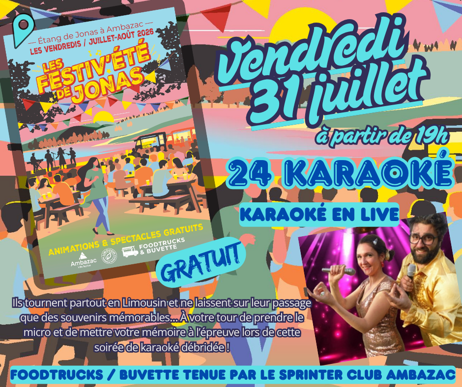 Les Festiv’Eté de Jonas 24 Karaoké Ambazac
