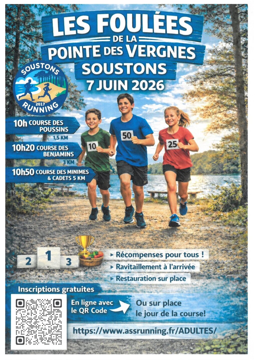 Les Foulées de la pointe des vergnes Hall des sports Soustons
